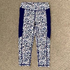 Purple print leggings